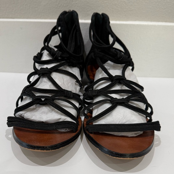 Vince Camuto Shoes - Vince Camuto cage sandals in black size 7.5/38